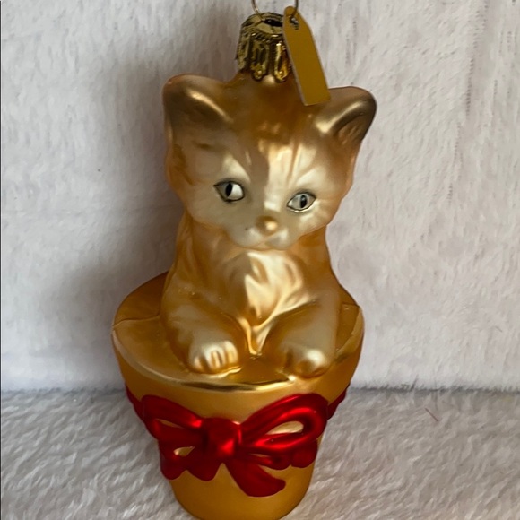 Discovery Channel Hand Painted Christmas Kitten - Picture 4 of 6